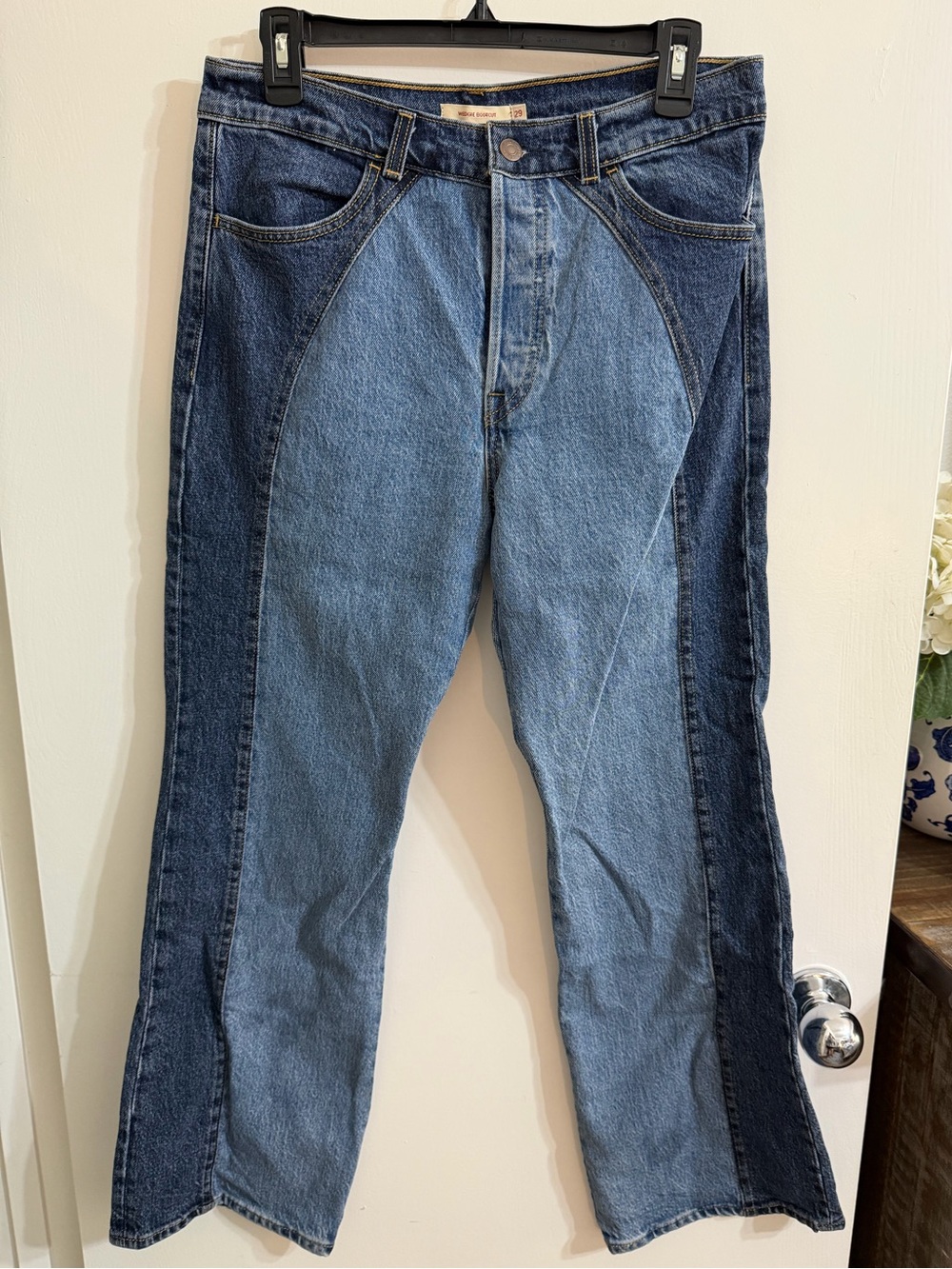 Levi's Two-Tone Blue Bootcut Jeans